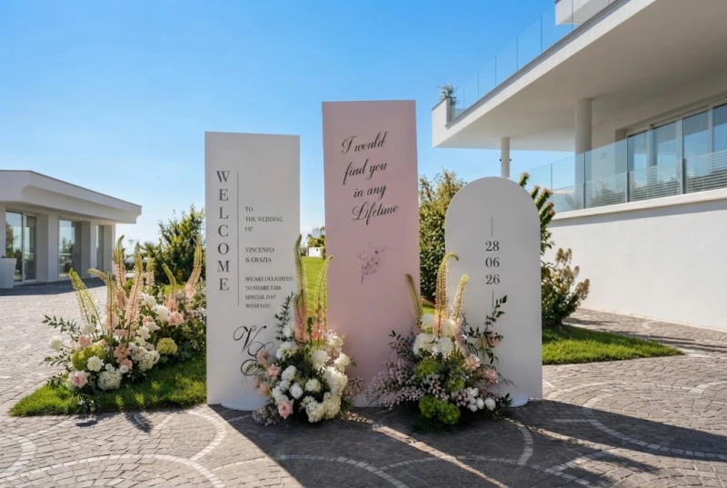 Set Pannelli Espositori Noleggio "Elegance" - Personalizzabili per Eventi