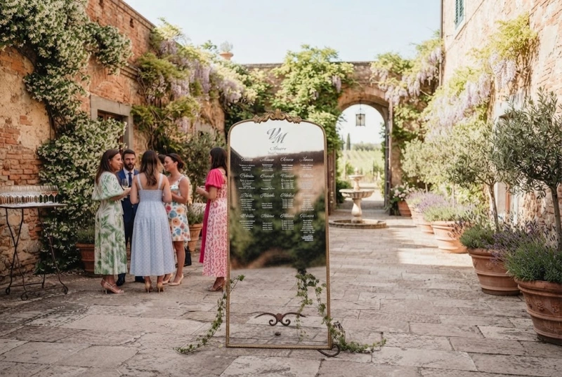 Specchio Tableau Mariage Personalizzabile